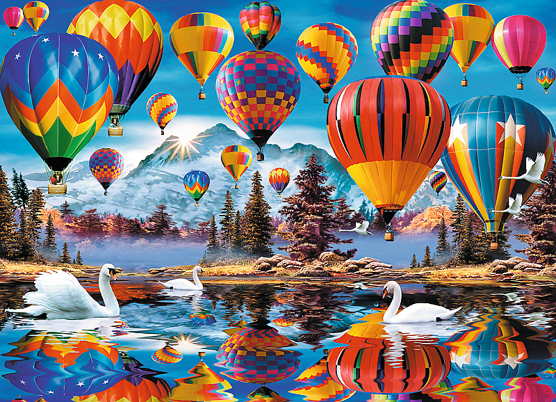 Šareni baloni - Drvene puzzle