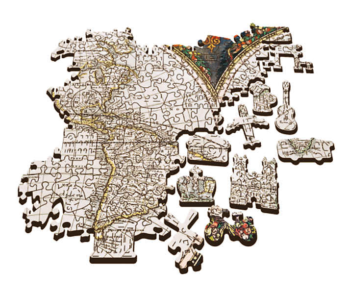 Mapa Svijeta - Drvene puzzle