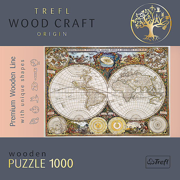 Mapa Svijeta - Drvene puzzle