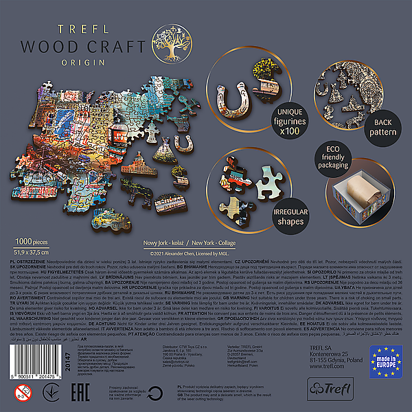 New York - Drvene puzzle