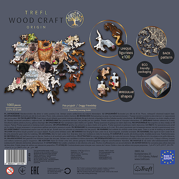 Družina pasa - Drvene puzzle