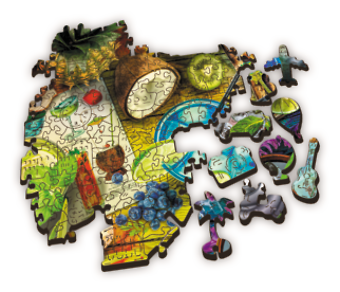 Šareni kokteli - Drvene puzzle