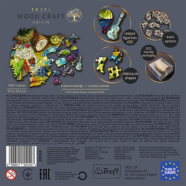 Šareni kokteli - Drvene puzzle