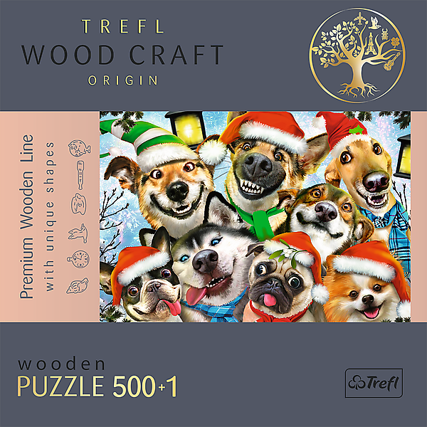 Svečani psi - Drvene puzzle