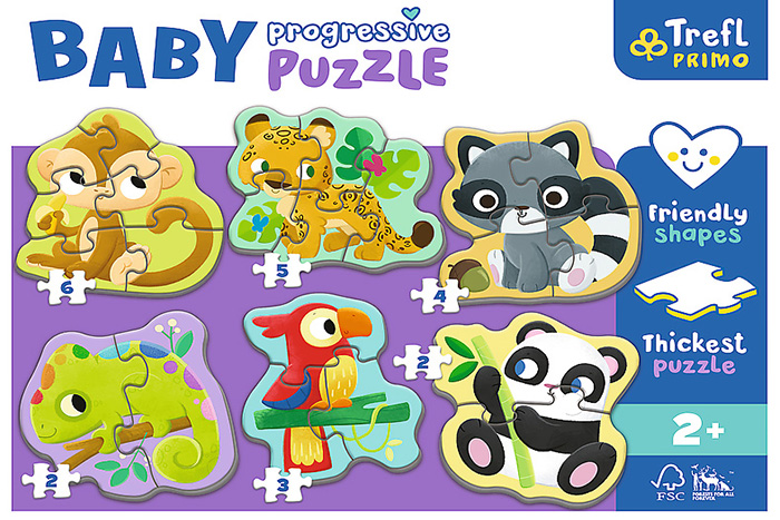 Egzotične životinje, moje prve puzzle | 22 komada
