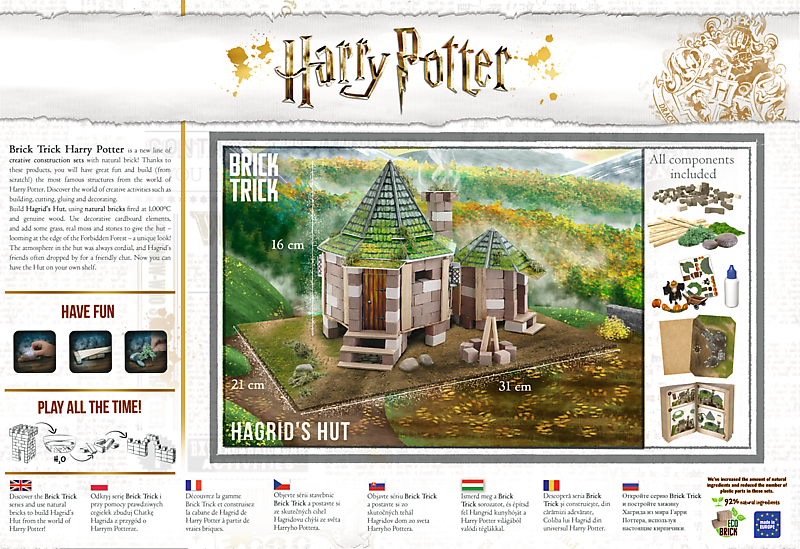 Hagridova koliba - 240 EKO cigli - Harry Potter