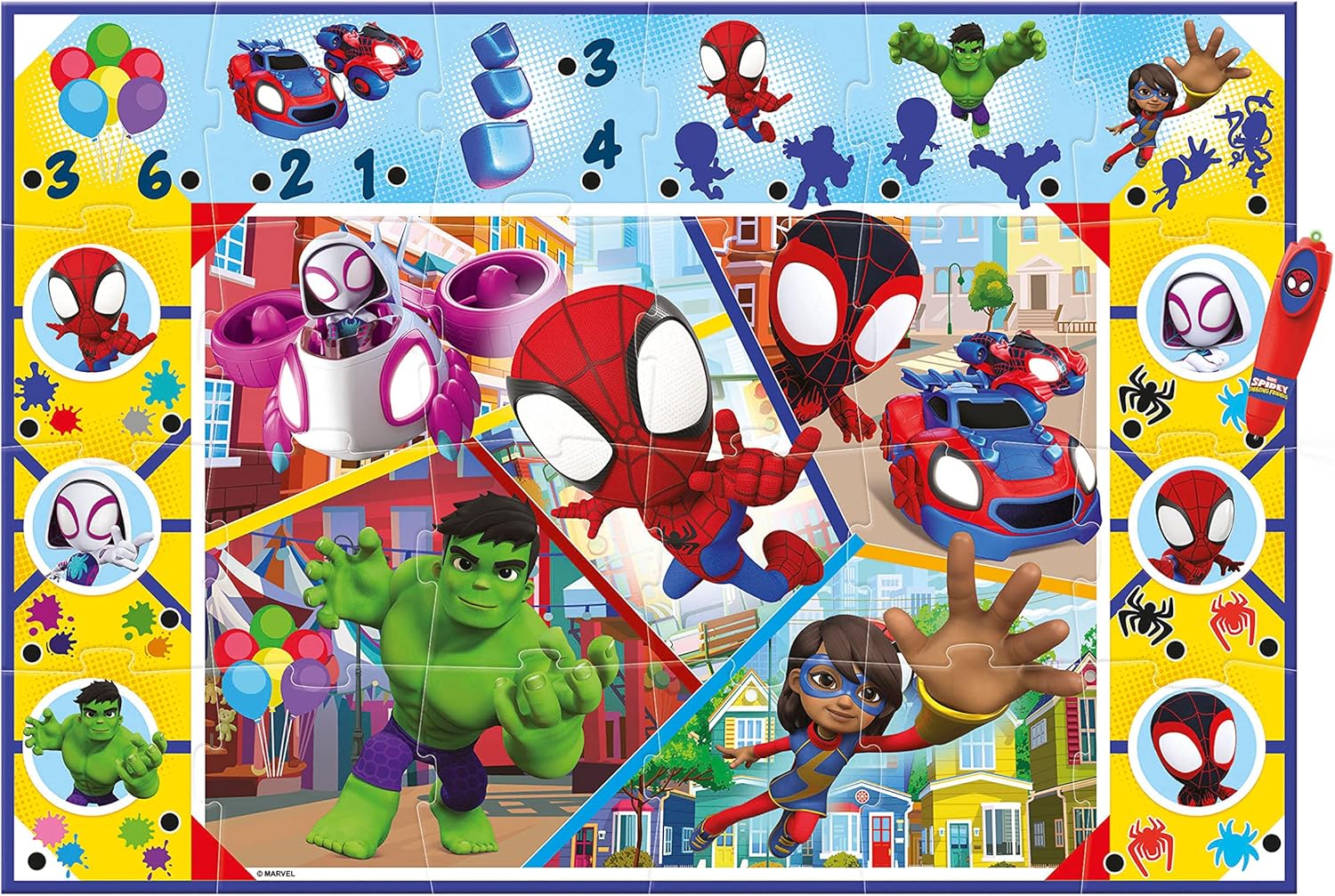 Podne puzzle Spiderman | MAXI 24 komada