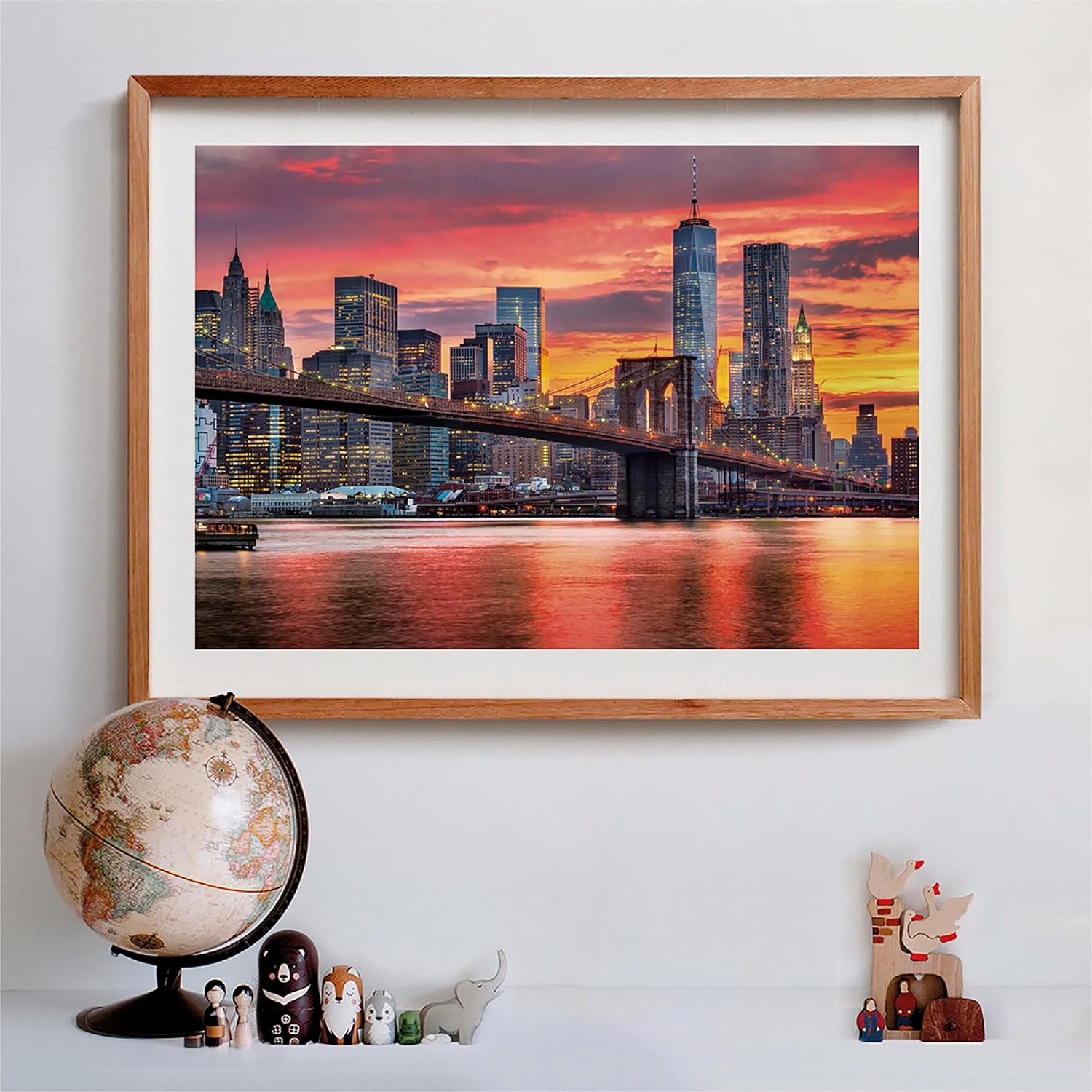 East river u sumrak, New York